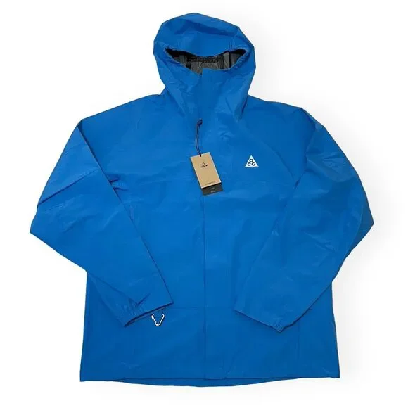 Nike ACG Storm-Fit Cascade Rains Full-Zip Up Jacket Blue DV9415-435 Men's Size M - Picture 1 of 7